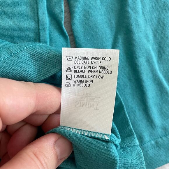 Armani Jeans Shirt Mens Small S Blue Turquoise Lightweight Henley Cotton NEW‎ - Picture 5 of 7